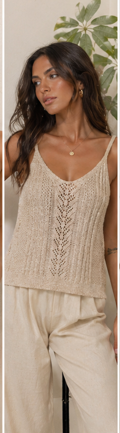 Camiseta de tirantes metalizada